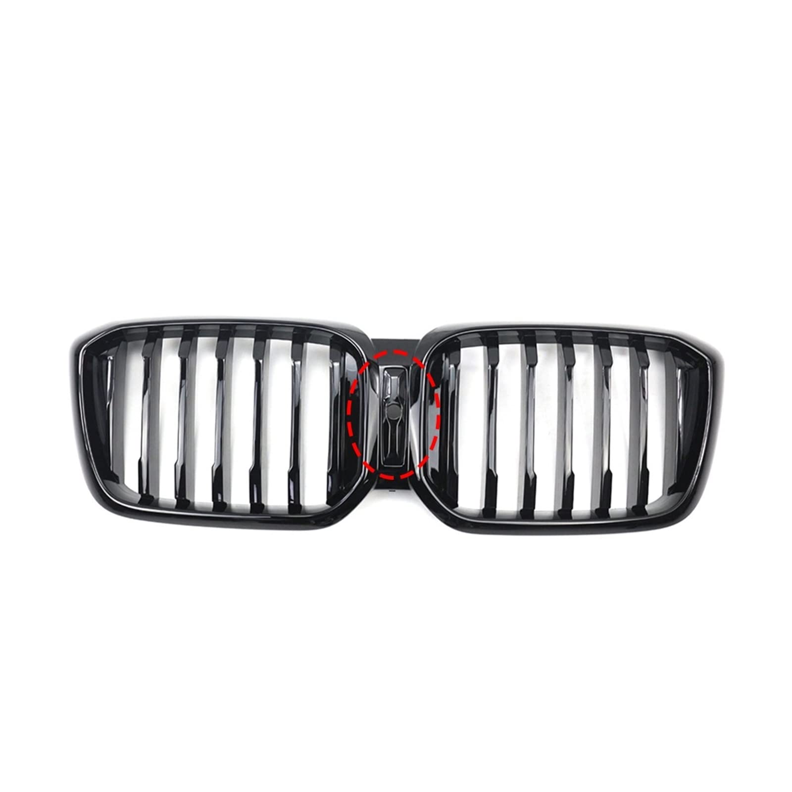 Front Nieren Kühlergrill Für X3 X4 G01 G02 LCI 2021-2022 Glossy Black Racing Grills Car Styling Zubehör Kühlergrill Nierengrill Doppellamelle(B) von WEINUANXIN