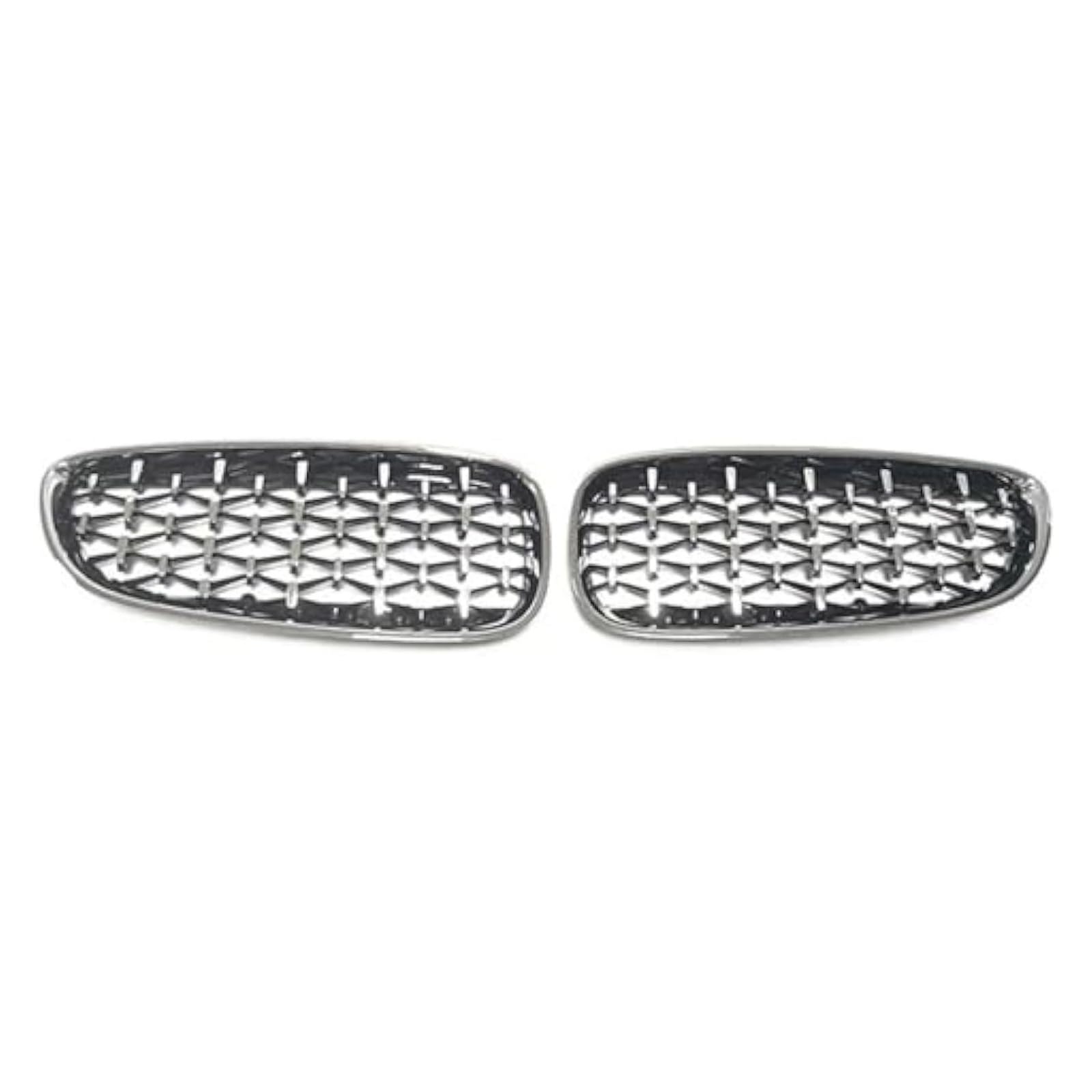 Front Nieren Kühlergrill Für Z4 E89 2009-2014 2015 2016 Diamant Grill Auto Vorderen Stoßfänger Niere Grille Racing Grills ABS Auto Zubehör(Full Silver) von WEINUANXIN