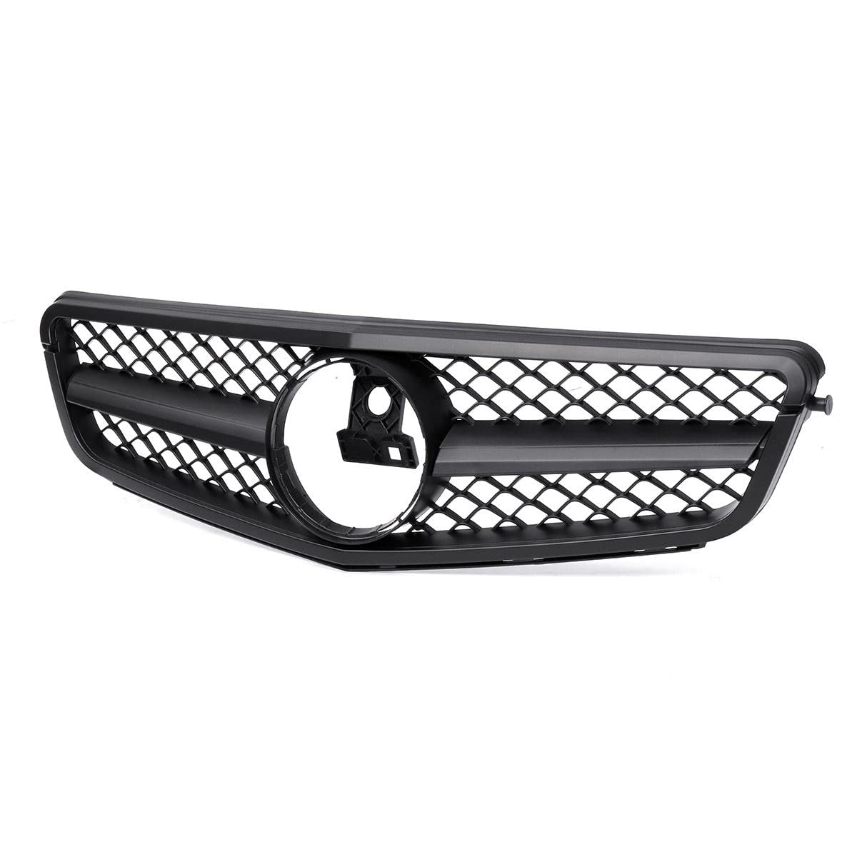 Front Nieren Kühlergrill Grill AMG GT Frontstoßstangengrill Frontstoßstangengrill Sport Racing Grill Für M&ercedes B&enz C W204 2007-2014(AMG Matte Black) von WEINUANXIN