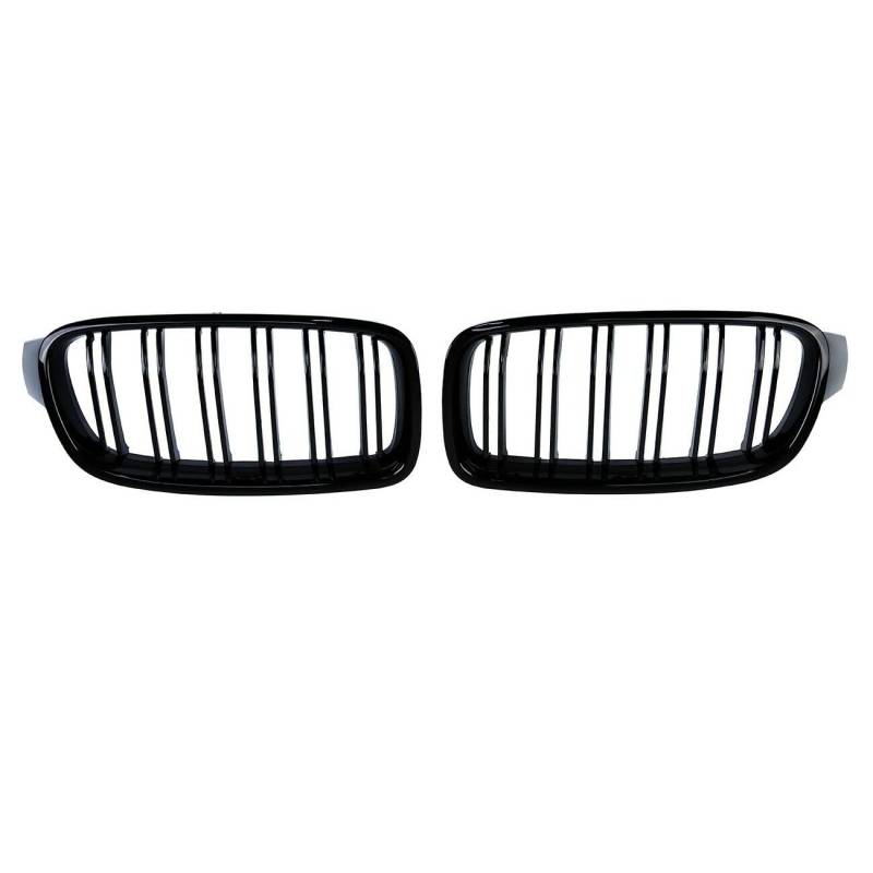 Front Nieren Kühlergrill Pour F30 328i 335i 2012-2016 Style De Voiture 1 Paire Noir Brillant Double Latte Calandre/Grilles Rein von WEINUANXIN