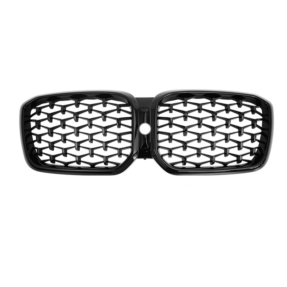 Front Nieren Kühlergrill Racing Grill Ersatzteile Car Styling Front Kidney Bumper Grills Diamond Meteor Style Grille Für X3 X4 G01 G02 2022(With Hole) von WEINUANXIN