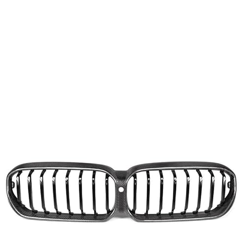 Front Nieren Kühlergrill Stoßstange Racing Grille Hood Carbon Front Kidney Grill Für 5er G30 G31G38 F90 (M5) 2020-2022(1-Slat Carbon Fiber) von WEINUANXIN