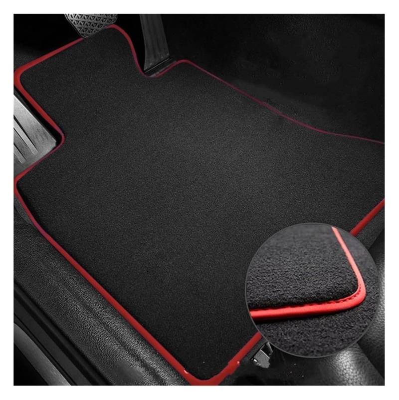 Fußmatten Auto Für Civic 8. Generation FA FD 2006-2011 Teppiche Panel Fußpolster Teppichabdeckung Pad Fußpolster Zubehör Automatte Auto Fußmatten(LHD Flannel 3pcs 3) von WEINUANXIN