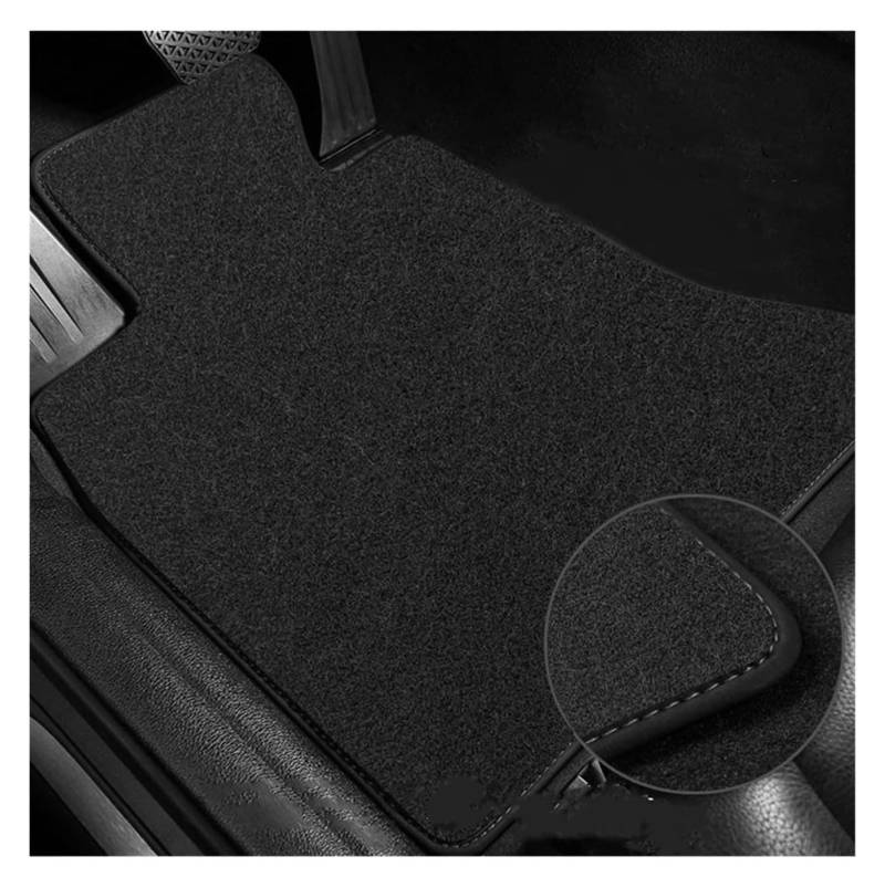 Fußmatten Auto Für Fit Für Jazz GK GH GP 2014-2020 Auto-Fußmatten Panel Fußpolster Teppiche Abdeckung Cape Teppiche Fußpolster Aufkleber Automatte(RHD Polyester 3pcs 2) von WEINUANXIN