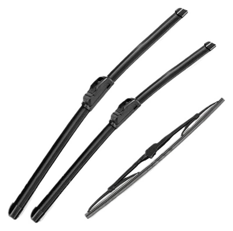 Scheibenwischer Vorne Für Hyundai Für Getz 2002-2009 Windschutzscheibe Auto Wischer Klingen Vorne Hinten Wischer Blades Set Kit 22 "+ 14" + 14"(Right hand drive) von WEINUANXIN