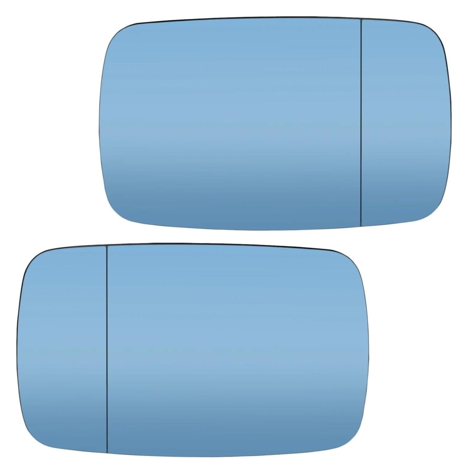 Spiegelglas Ersatz Für 5 Series E39 1996-2003 3 Series E46 1997-2005 Limousine Wagon Auto Außenspiegel Glas Auto Vorne Rückspiegel(Left and Right) von WEINUANXIN