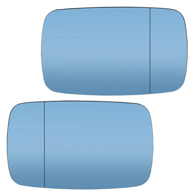 Spiegelglas Ersatz Für 5 Series E39 1996-2003 3 Series E46 1997-2005 Limousine Wagon Auto Außenspiegel Glas Auto Vorne Rückspiegel(Left and Right) von WEINUANXIN