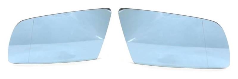 Spiegelglas Ersatz Für 5 Series E60 E61 E63 E64 2003-2008 Links Und Rechts Blau Beheizt S Weitwinkel Rückspiegel Auto Außenspiegel Glas(A pair blue) von WEINUANXIN