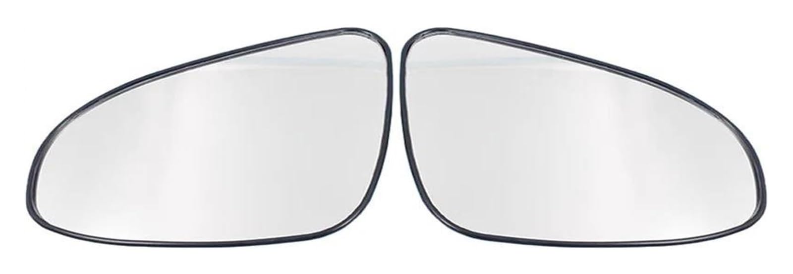 Spiegelglas Ersatz Für T&oyota Für Vitz 2012-2019 Auto Rückspiegel Außenseite Linse Mit Heizung Auto Spiegelglas Auto Flügel Spiegelglas(1Pair White) von WEINUANXIN