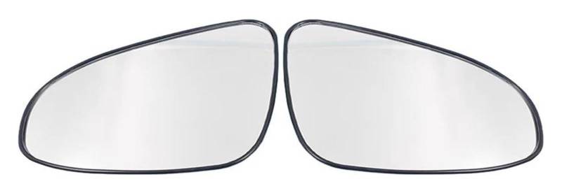 Spiegelglas Ersatz Für T&oyota Für Vitz 2012-2019 Auto Rückspiegel Außenseite Linse Mit Heizung Auto Spiegelglas Auto Flügel Spiegelglas(1Pair White) von WEINUANXIN