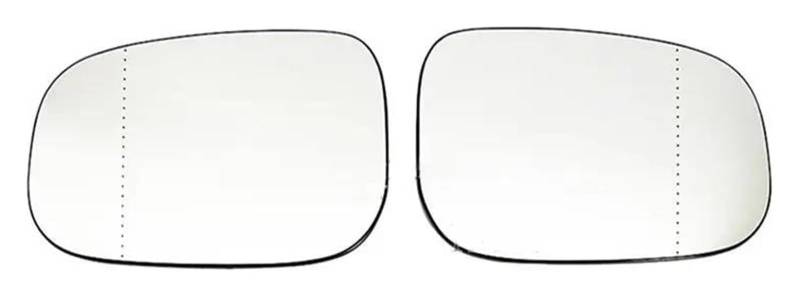 Spiegelglas Ersatz Für Volvo C30 C70 II S60 V50 MW V70 III S80 II 2006-2009 30716923 30716924 Auto Außenspiegel Glas Beheizten Rückspiegel(A pair) von WEINUANXIN