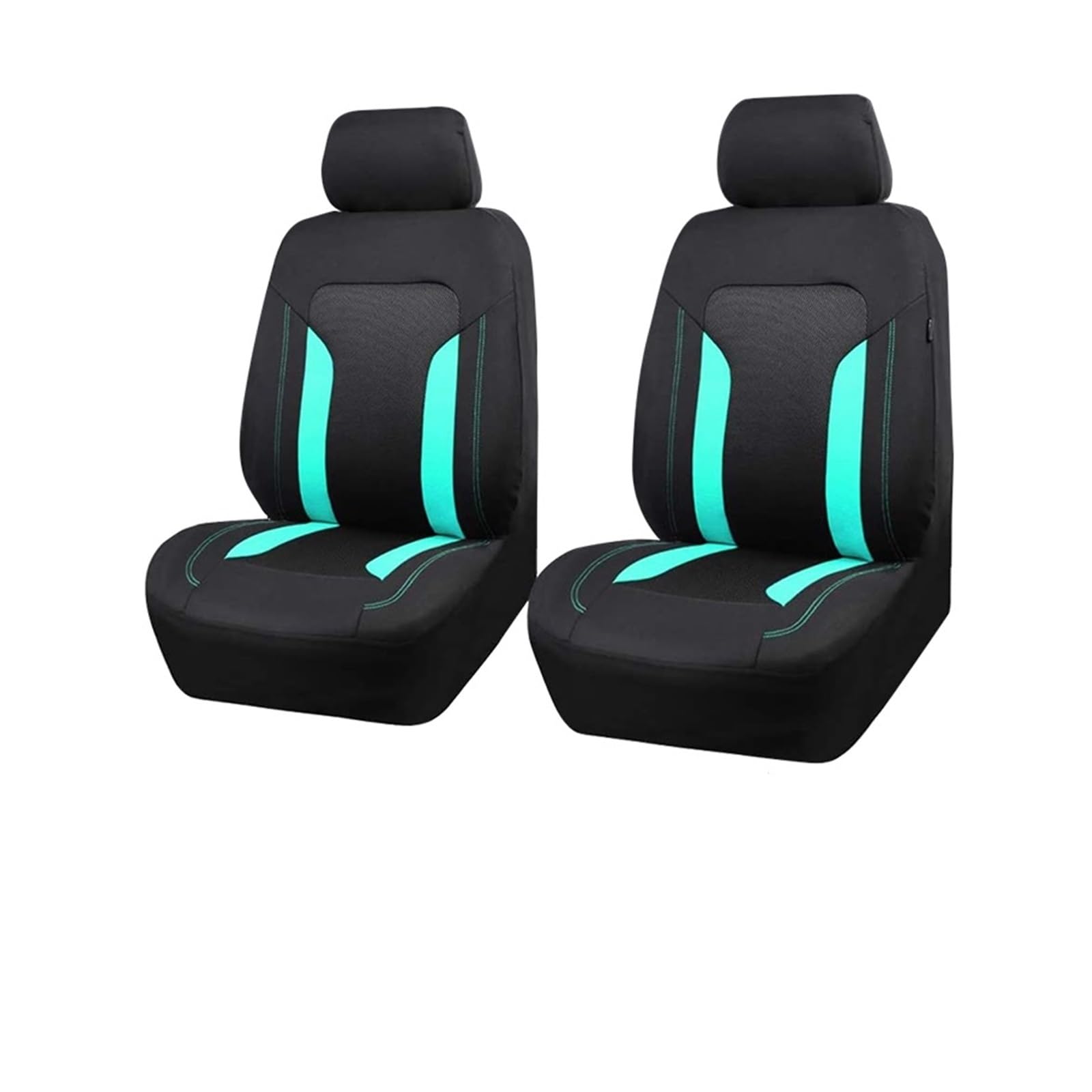 WEINUANXIN Auto Schonbezüge Atmungsaktive Mesh-Stoff Autositzbezüge Autozubehör Innenraum mit Gesäßtasche Sitzbezug Auto.(Grün,2xHigh Back Seat Covers) von WEINUANXIN