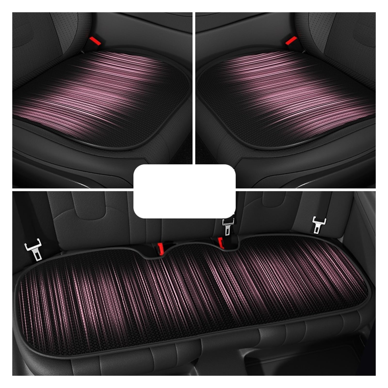 WEINUANXIN Auto Schonbezüge Autositzbezug, Farbverlauf, vorne und hinten, atmungsaktiv, Autositzschutzkissen, hochwertiger Sitzbezug.(rot,Set of seat Covers) von WEINUANXIN