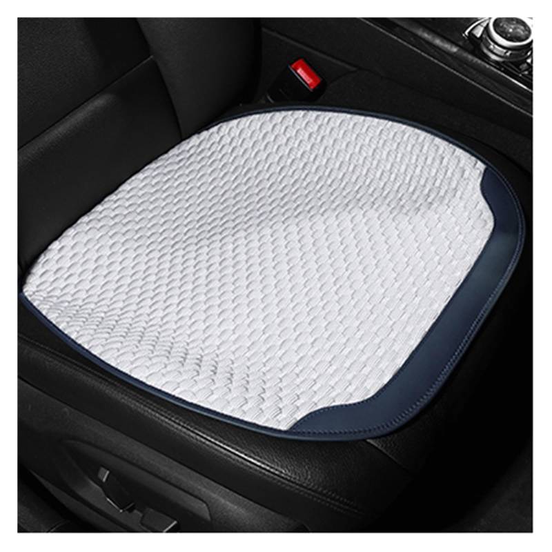 WEINUANXIN Auto Schonbezüge Autositzbezug, atmungsaktives Mesh, vorne und hinten, Sommer-Auto-Kissen-Auflage-Schutz.(Weiß,1xFront Seat Covers) von WEINUANXIN