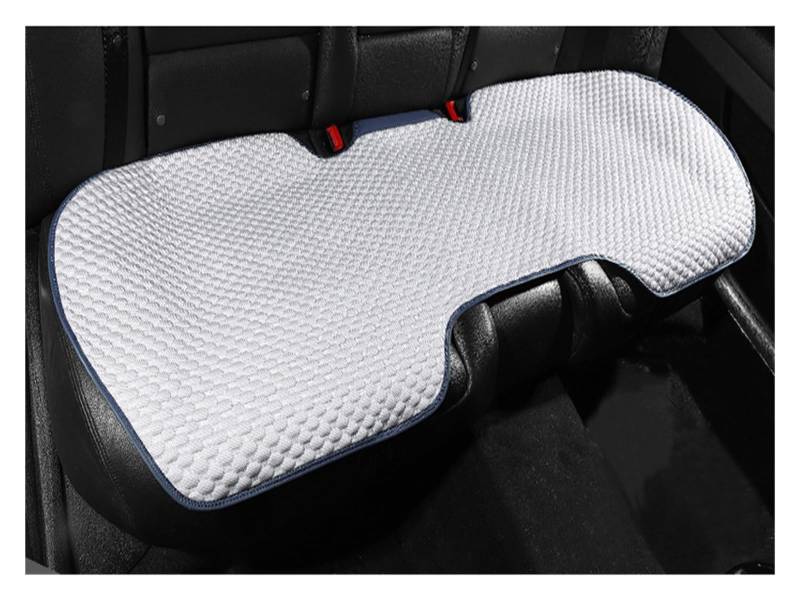 WEINUANXIN Auto Schonbezüge Autositzbezug, atmungsaktives Mesh, vorne und hinten, Sommer-Auto-Kissen-Auflage-Schutz.(Weiß,1xRear Seat Covers) von WEINUANXIN