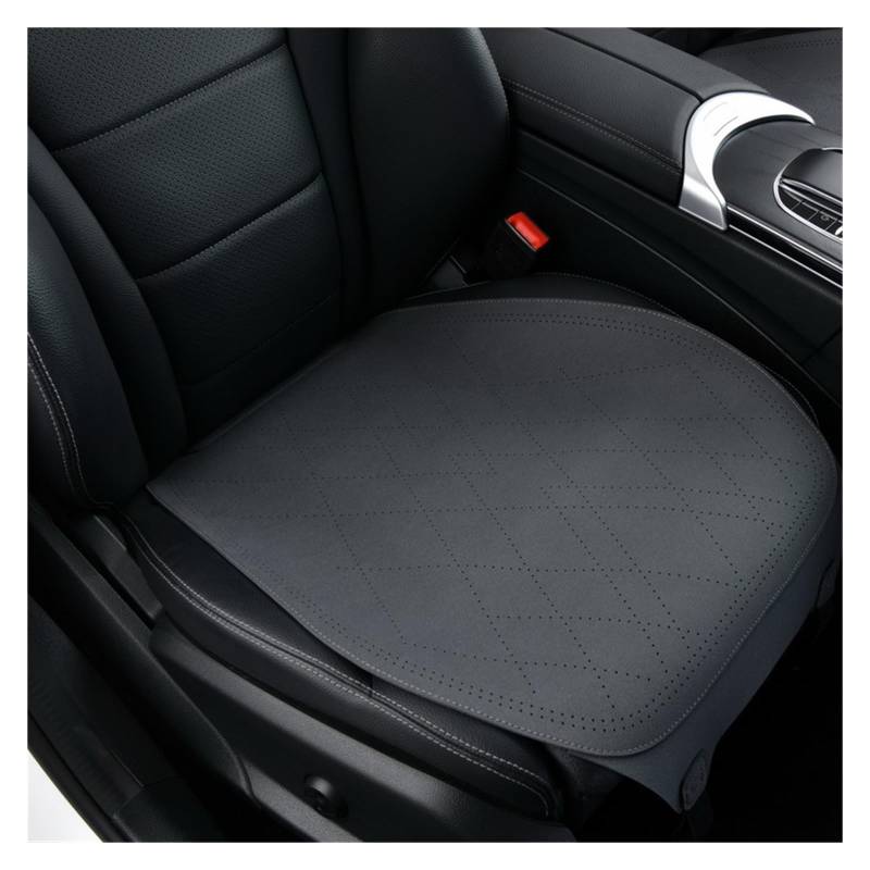 WEINUANXIN Auto Schonbezüge Autositzbezug Leder Fahrzeug Fahrer Kissen Stuhlschutz Auto Innenzubehör Matte Universal。(Grey,1xFront Seat Covers) von WEINUANXIN