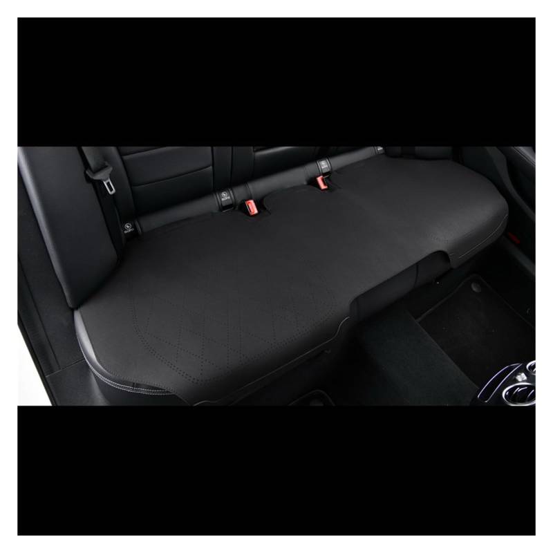 WEINUANXIN Auto Schonbezüge Autositzbezug Leder Fahrzeug Fahrer Kissen Stuhlschutz Auto Innenzubehör Matte Universal。(Schwarz,1xRear Seat Covers) von WEINUANXIN