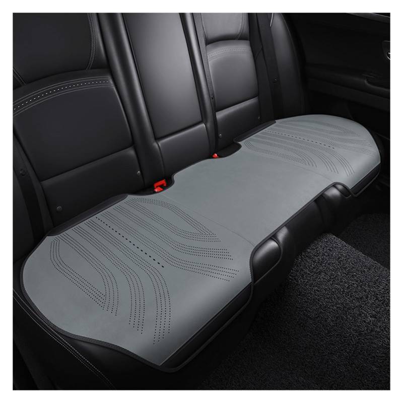 WEINUANXIN Auto Schonbezüge Autositzbezug-Pads, Zubehör, atmungsaktives Wildleder, Autositzkissen, für alle Jahreszeiten, Auto-Innenraum-Schutzmatten, universell.(Grey,1xRear Seat Covers) von WEINUANXIN