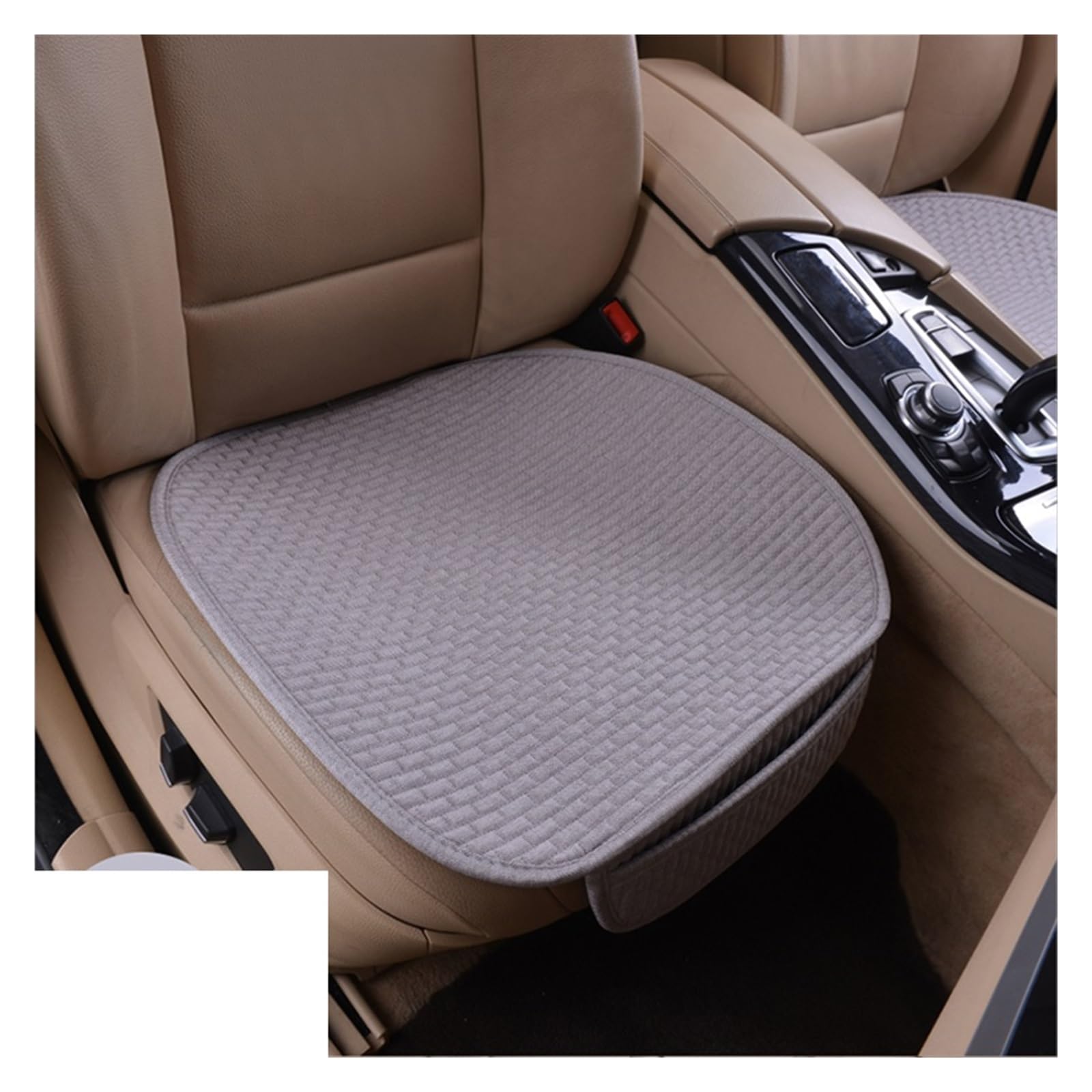 WEINUANXIN Auto Schonbezüge Autositzbezug Winter und Sommer Dual-Use-Autos Leinen Sitzkissen Universal Auto Stuhl Schutz Pad Matte.(Grey) von WEINUANXIN