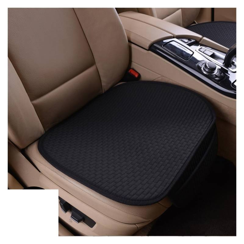 WEINUANXIN Auto Schonbezüge Autositzbezug Winter und Sommer Dual-Use-Autos Leinen Sitzkissen Universal Auto Stuhl Schutz Pad Matte.(Schwarz) von WEINUANXIN