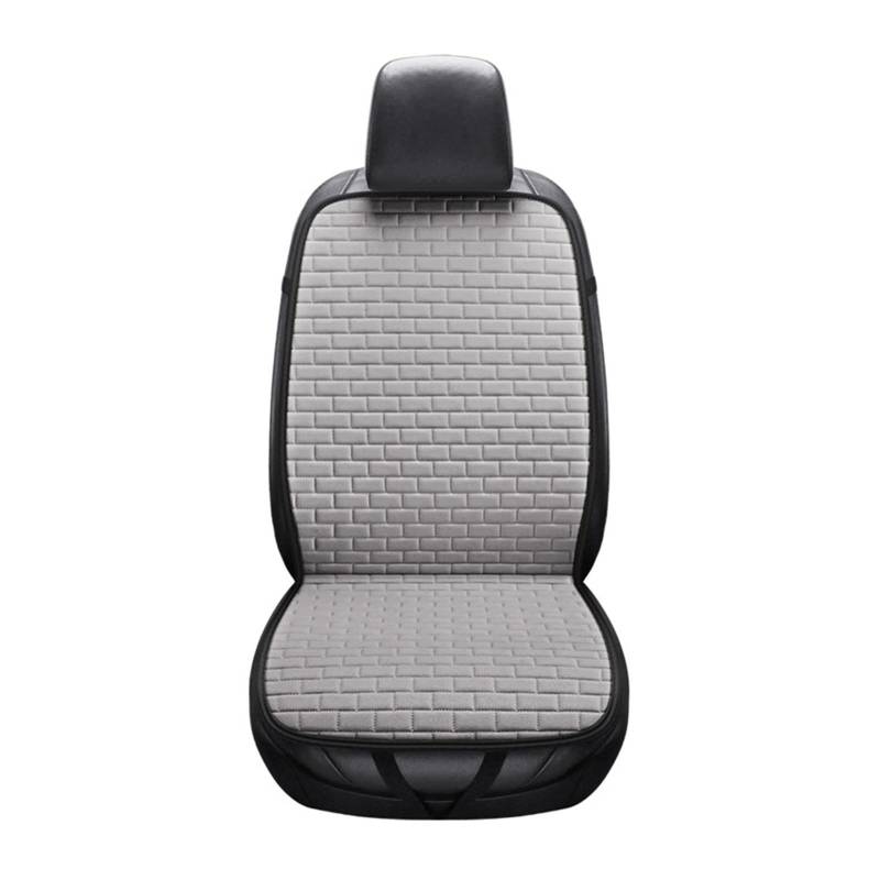 WEINUANXIN Auto Schonbezüge Flachs-Autositzbezug, Automobil-Leinen-Sitzkissen, Polstermatte mit Rückenlehne, Innenzubehör.(Grey,1xRear Seat Covers) von WEINUANXIN