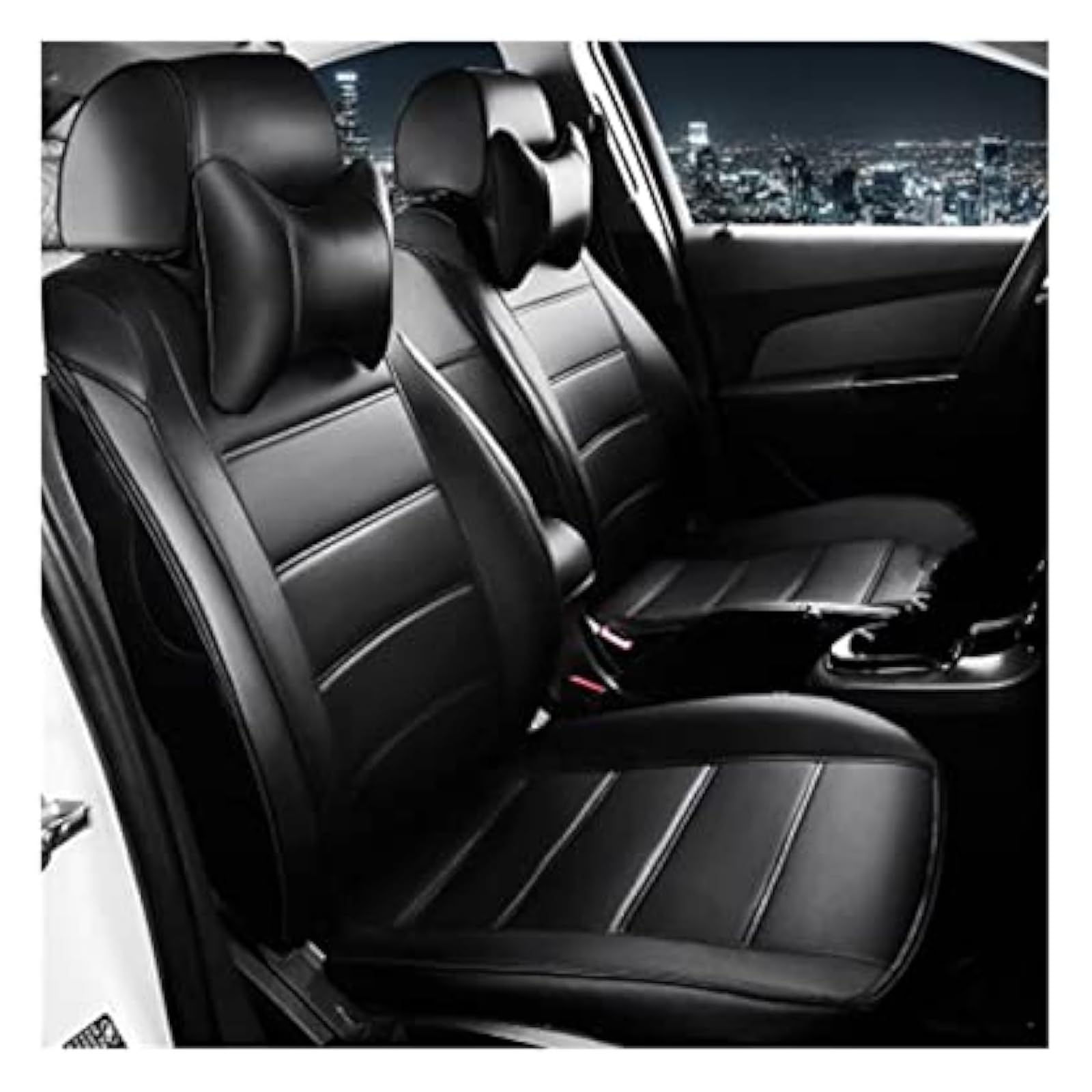 WEINUANXIN Auto Schonbezüge Für A6L R8 Q3 Q5 Q7 S4 Für Quattro A1 A2 A3 A4 A6 A8 Custom Leder 5 Sitz Autositzbezüge(5) von WEINUANXIN