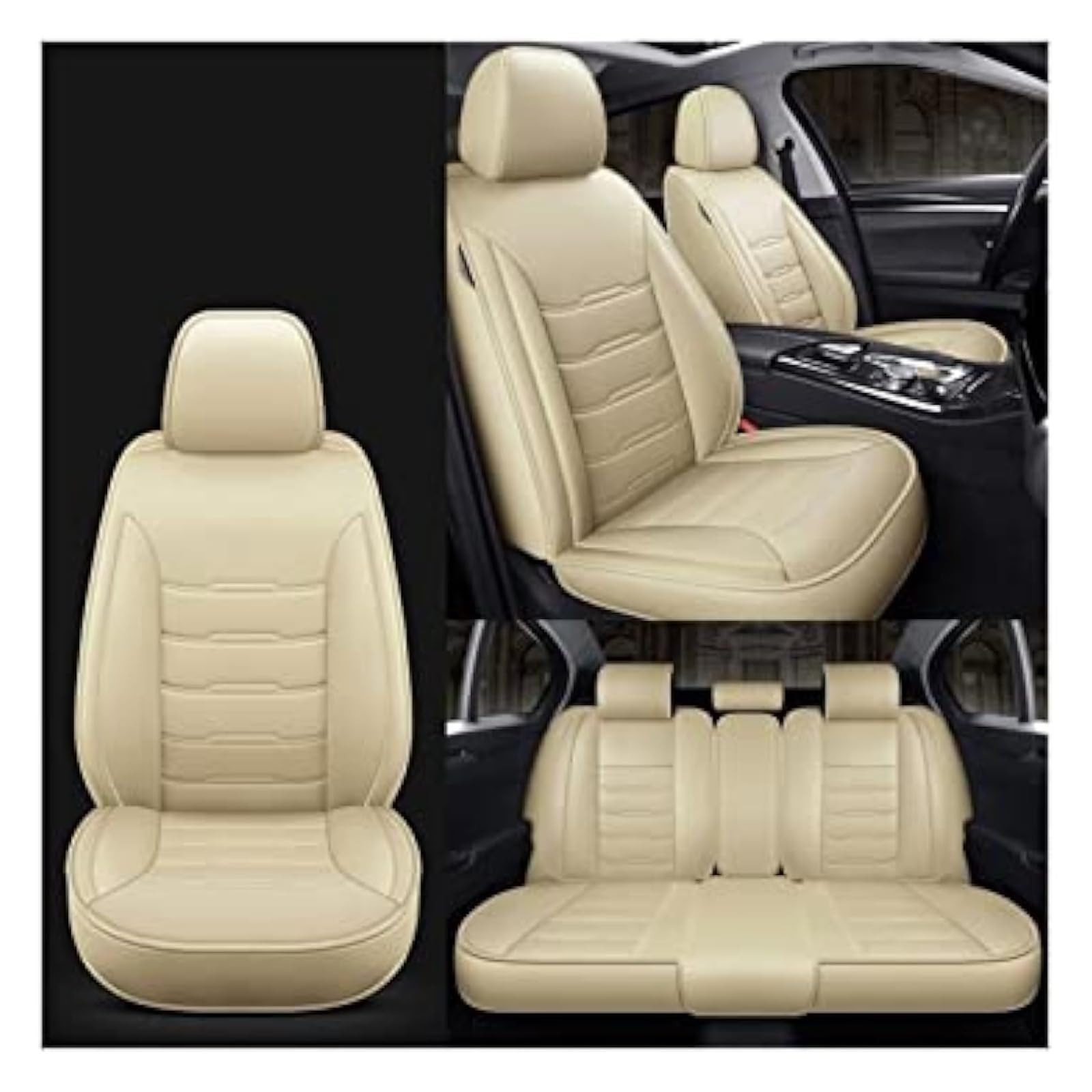 WEINUANXIN Auto Schonbezüge Für A6L R8 Q3 Q5 Q7 S4 RS Für Quattro A1 A2 A3 A4 A5 A6 A7 A8 5 Sitz Auto Sitzbezüge Kissen Sitz Protektoren(1,A) von WEINUANXIN