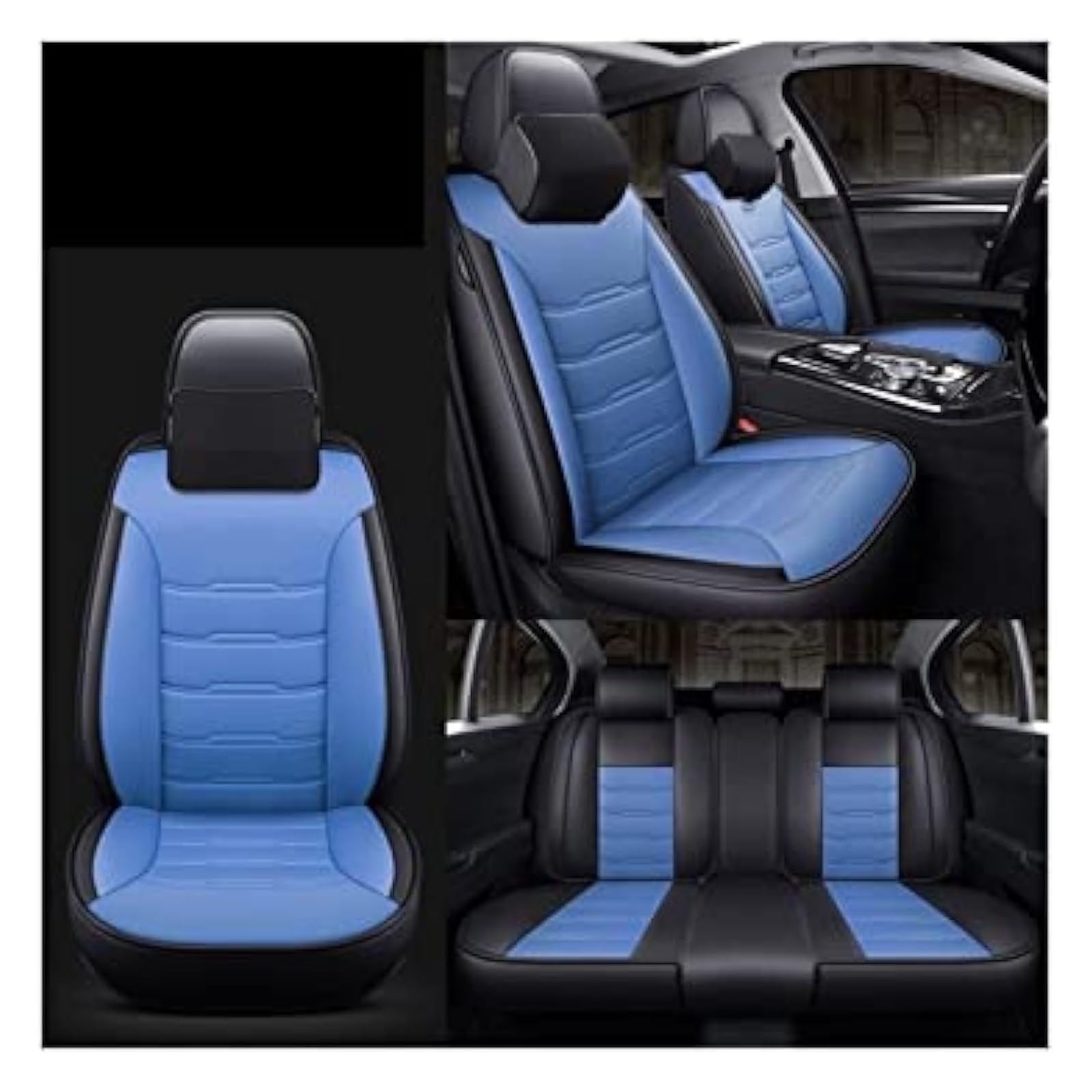 WEINUANXIN Auto Schonbezüge Für A6L R8 Q3 Q5 Q7 S4 RS Für Quattro A1 A2 A3 A4 A5 A6 A7 A8 5 Sitz Auto Sitzbezüge Kissen Sitz Protektoren(2,B) von WEINUANXIN