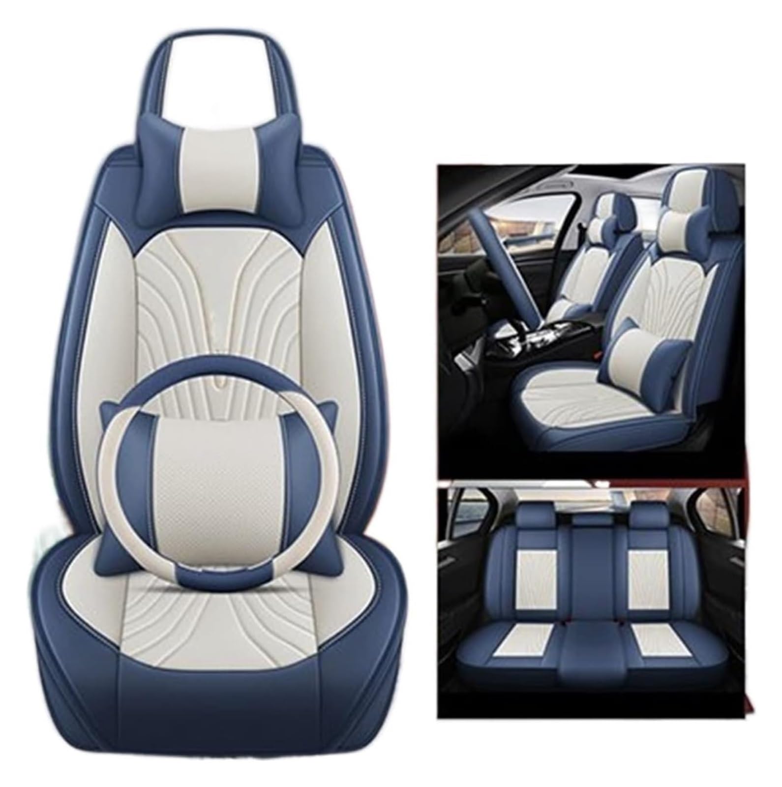 WEINUANXIN Auto Schonbezüge Für C2 C3 C4 Für Kaktus C5 C4 Für Picasso C6 DS3 DS4 DS5 Sitz Auto Sitzbezüge Kissen Schutz Abdeckung(Luxury,3) von WEINUANXIN