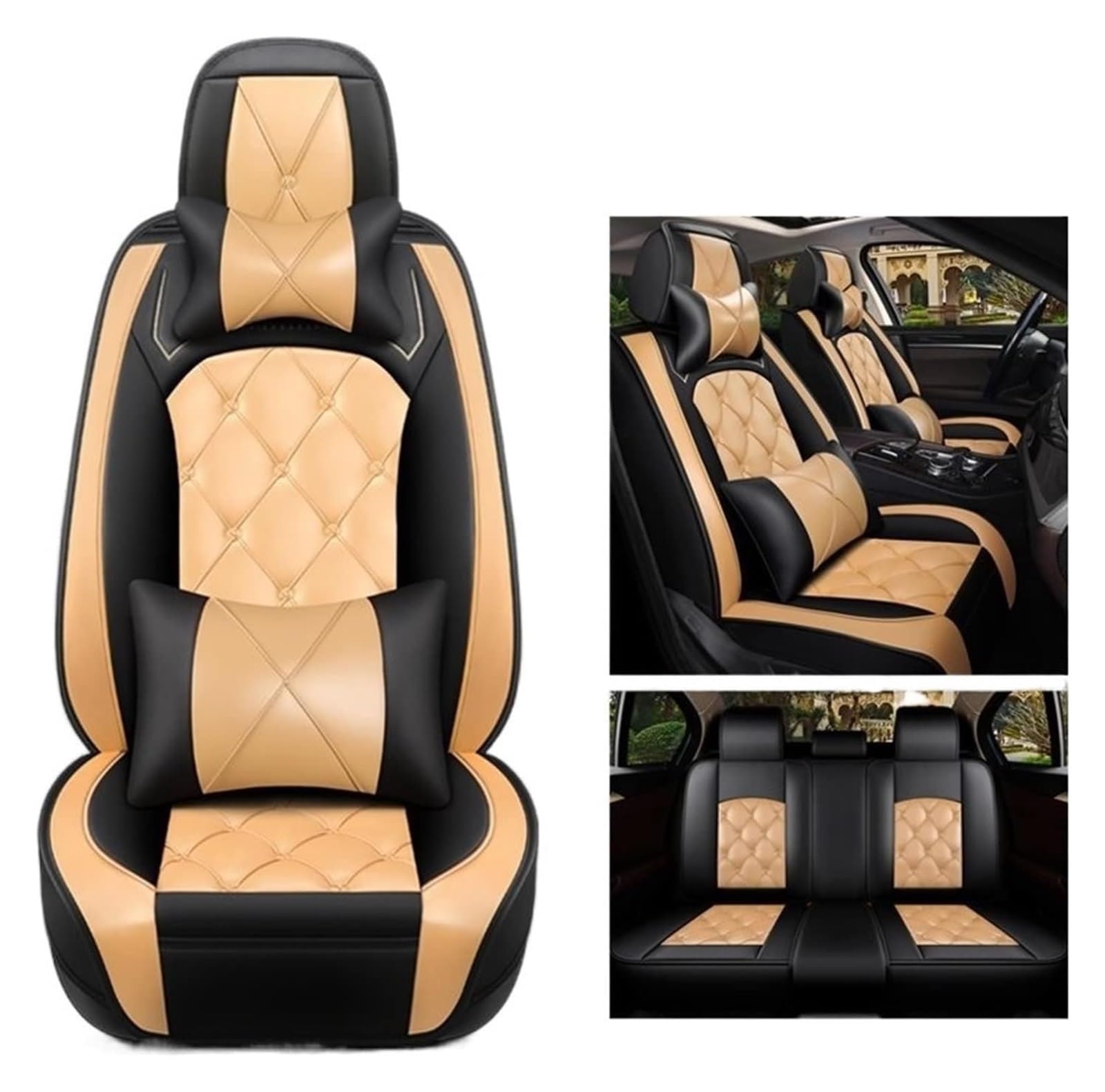 WEINUANXIN Auto Schonbezüge Für DS3 Für Racing Für Cabrio Für Crossback DS4 DS5 DS6 DS7 5 Sitz DS 9 Für E-Tense Auto Sitzbezüge Vorne Hinten Sitz Protektoren(2,Standard) von WEINUANXIN