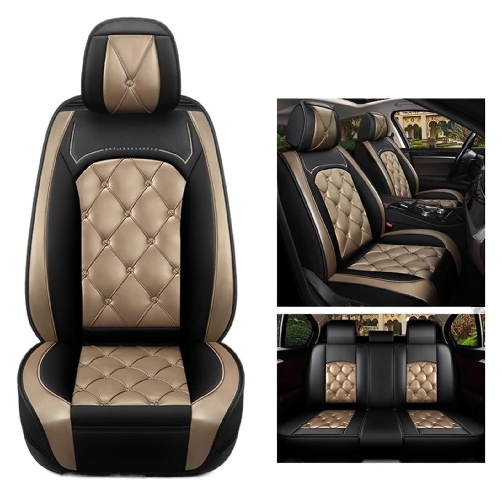 WEINUANXIN Auto Schonbezüge Für DS3 Für Racing Für Cabrio Für Crossback DS4 DS5 DS6 DS7 5 Sitz DS 9 Für E-Tense Auto Sitzbezüge Vorne Hinten Sitz Protektoren(4,Standard) von WEINUANXIN