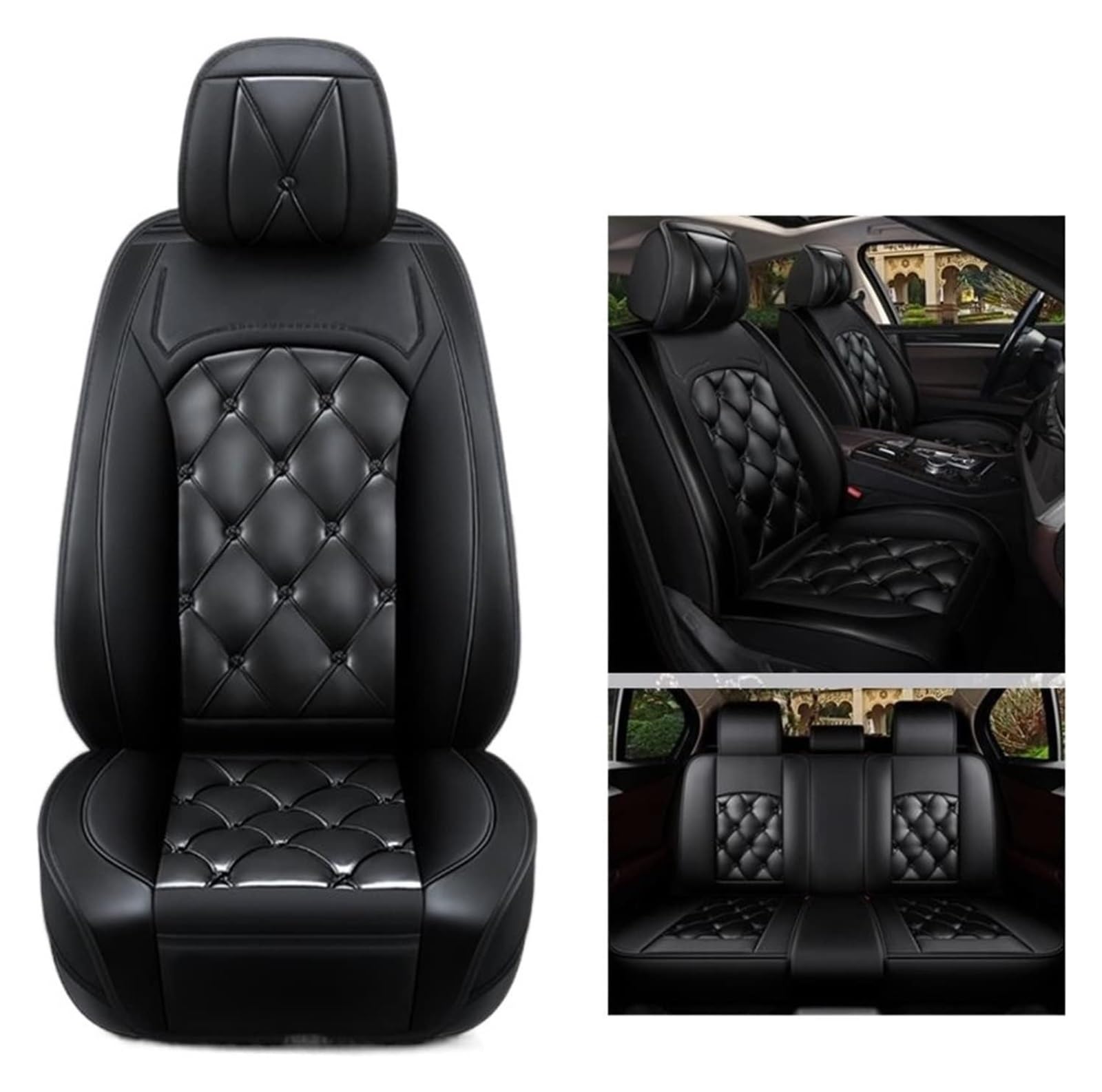 WEINUANXIN Auto Schonbezüge Für DS3 Für Racing Für Cabrio Für Crossback DS4 DS5 DS6 DS7 5 Sitz DS 9 Für E-Tense Auto Sitzbezüge Vorne Hinten Sitz Protektoren(5,Standard) von WEINUANXIN