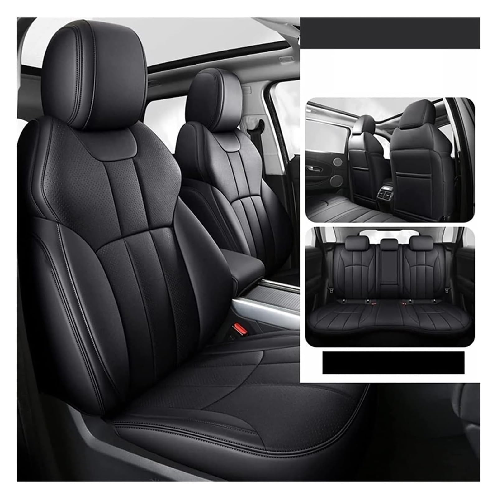 WEINUANXIN Auto Schonbezüge Für F&ord Für Kuga 2013 2014 2015 2016 2017 2018 Custom Car Vorne Hinten Sitzbezüge Set Vorne Hinten Sitz Protektoren(3) von WEINUANXIN