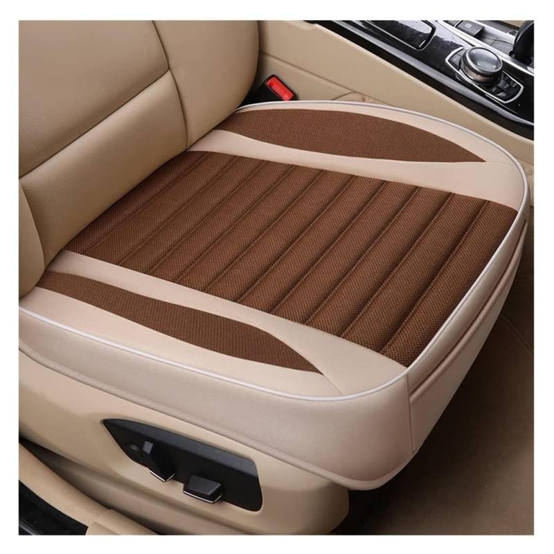 WEINUANXIN Auto Schonbezüge Für L&and R&Over Für Discovery 3/4 Für Freelander 2 Sport Für Range Sport Für Evoque Autositzbezug Auto Pad Kissen(1pcs Front,Coffee) von WEINUANXIN