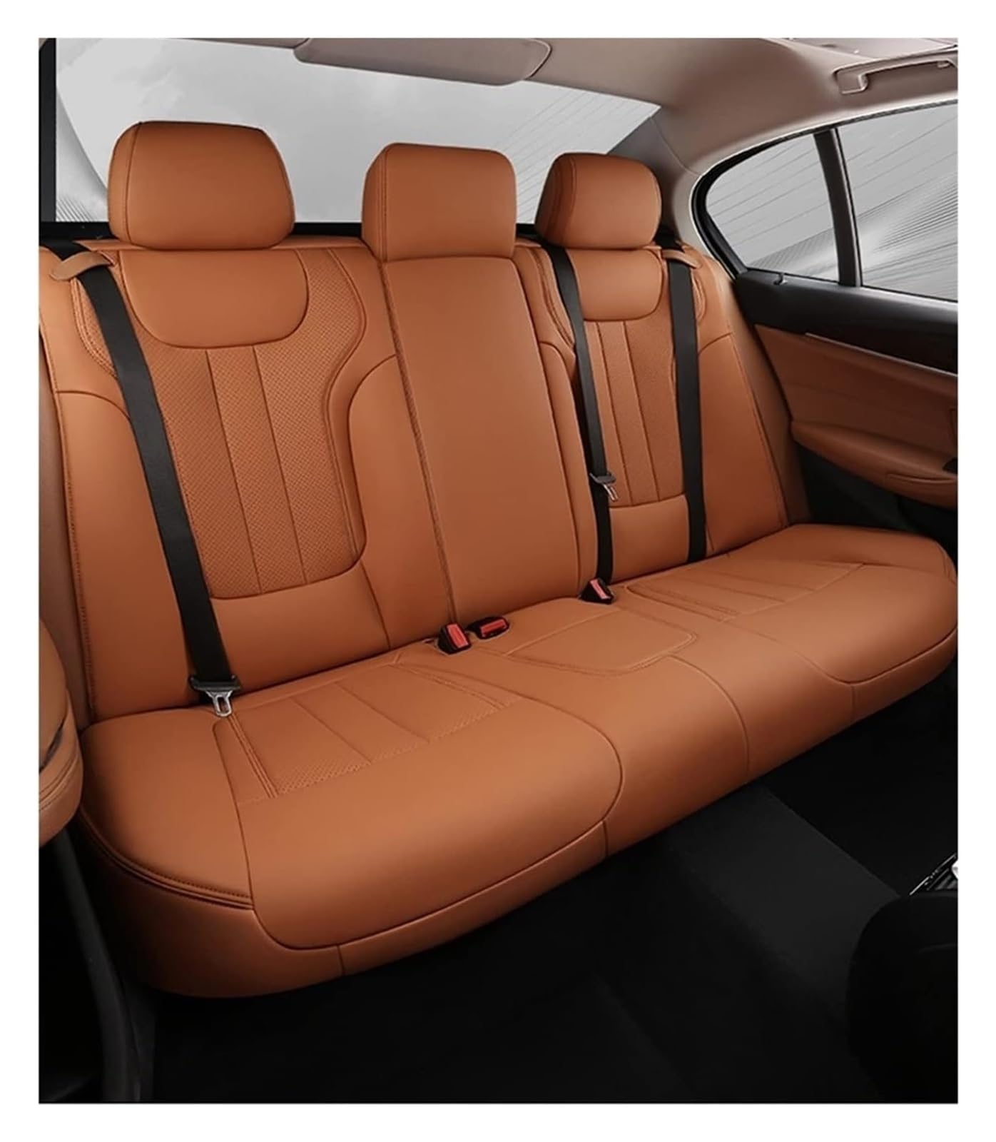 WEINUANXIN Auto Schonbezüge Für M&ITSUBISHI Für Outlander 2016 2017 2018 2019 Sitzbezüge 2 Stück Vorne/Hinten Custom Autositzbezüge Set(Rear,4) von WEINUANXIN