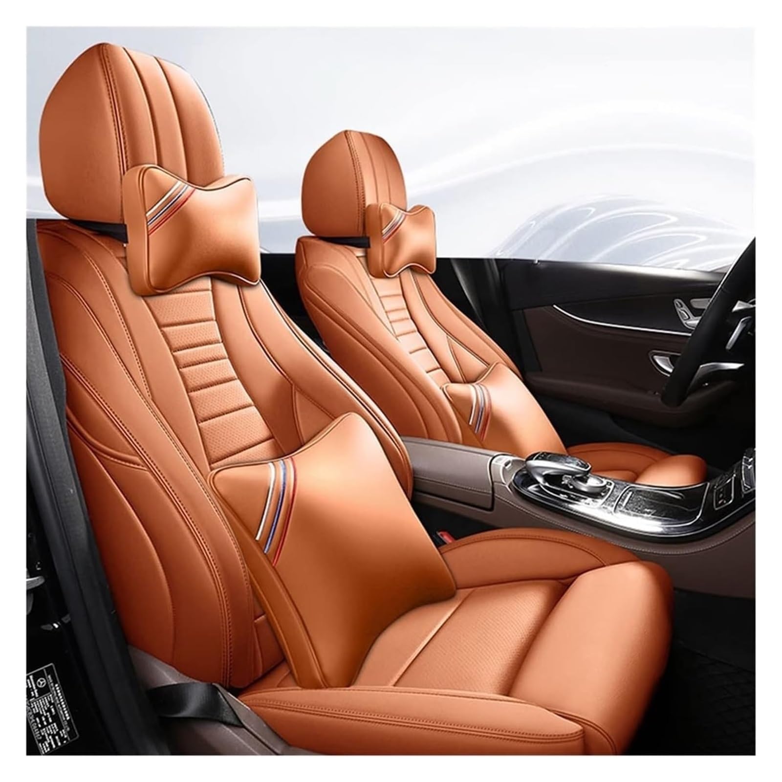 WEINUANXIN Auto Schonbezüge Für Mercedes Für B&ENZ E200 E260 E300 E320 E350 E400 E500 Custom Car Sitzbezug Auto Kissen Protektoren(5,Luxury) von WEINUANXIN