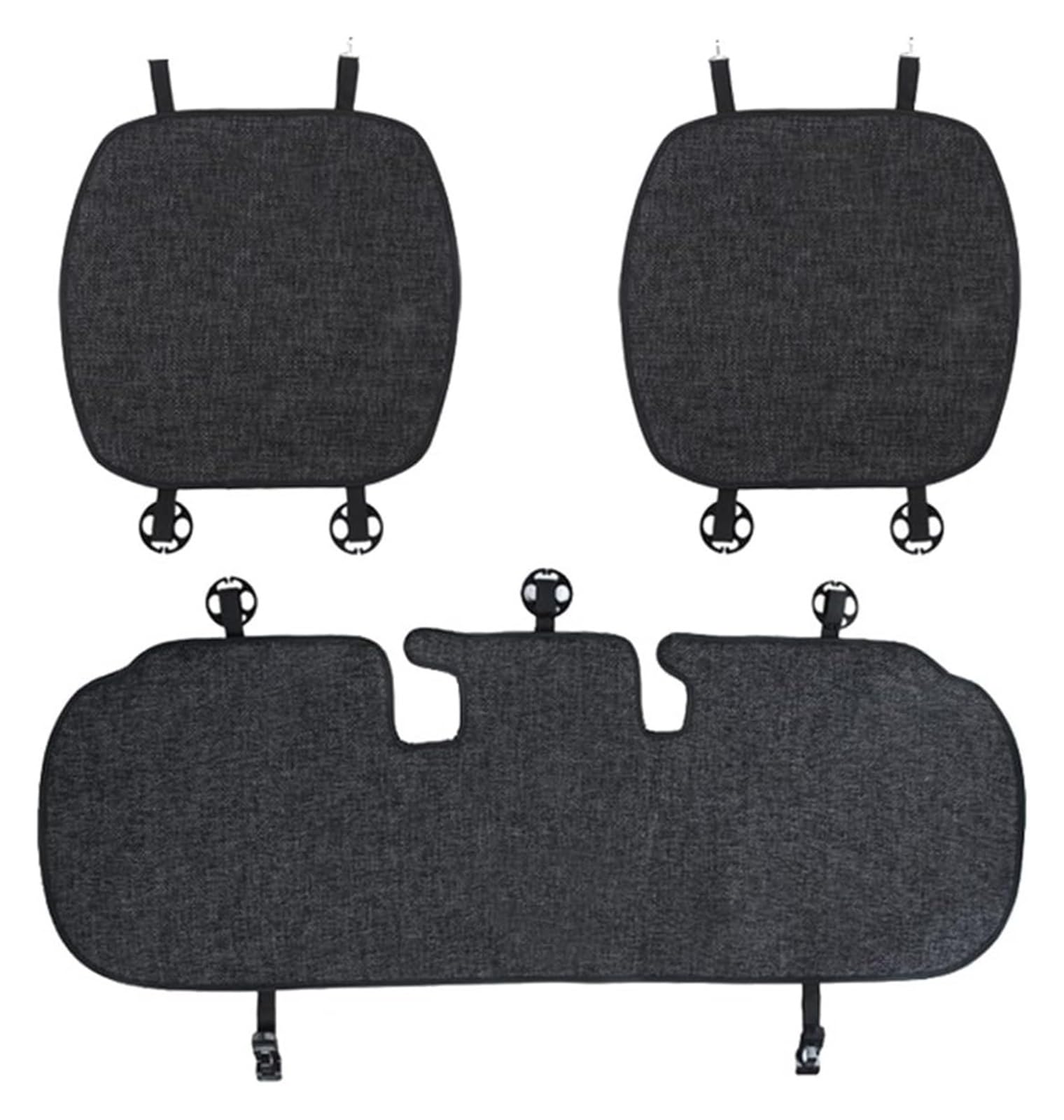 WEINUANXIN Auto Schonbezüge Für Modell 3 2016 2017 2018 2019 2020 2021 2022 Auto Sitzkissen Sitz Pad Matte Sitz Abdeckung Kissen(3PCS,Gray) von WEINUANXIN