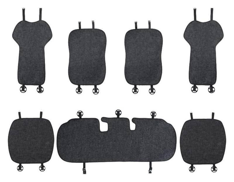 WEINUANXIN Auto Schonbezüge Für Modell 3 2016 2017 2018 2019 2020 2021 2022 Auto Sitzkissen Sitz Pad Matte Sitz Abdeckung Kissen(7PCS,Gray) von WEINUANXIN