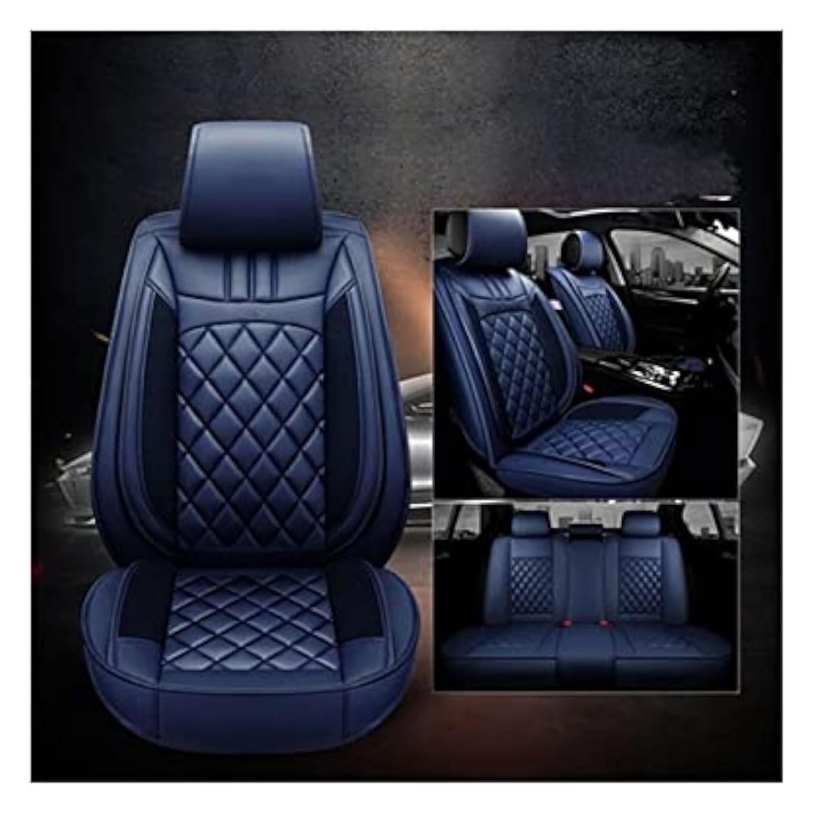 WEINUANXIN Auto Schonbezüge Für Patriot Für Wrangler Für Kompass Für Renegade Für Grand Cherokee WK Auto Sitz Abdeckung Kissen Vorne Hinten Sitz(Standard,5) von WEINUANXIN