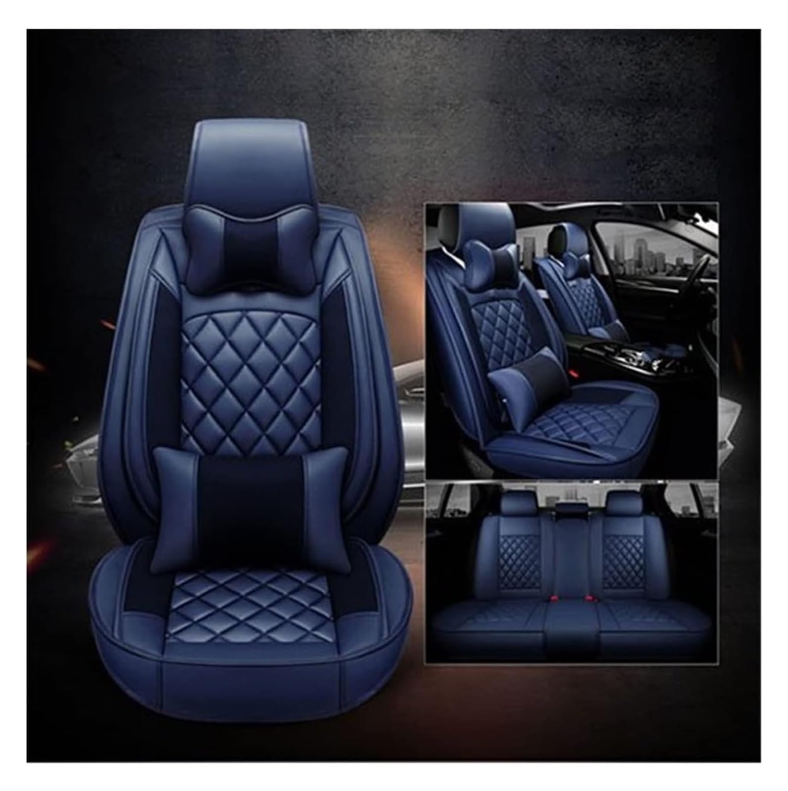 WEINUANXIN Auto Schonbezüge Für Patriot Für Wrangler Für Kompass Für Renegade Für Grand Cherokee WK Auto Sitz Cove Vorne Hinten Sitzbezüge Set(Luxury,5) von WEINUANXIN