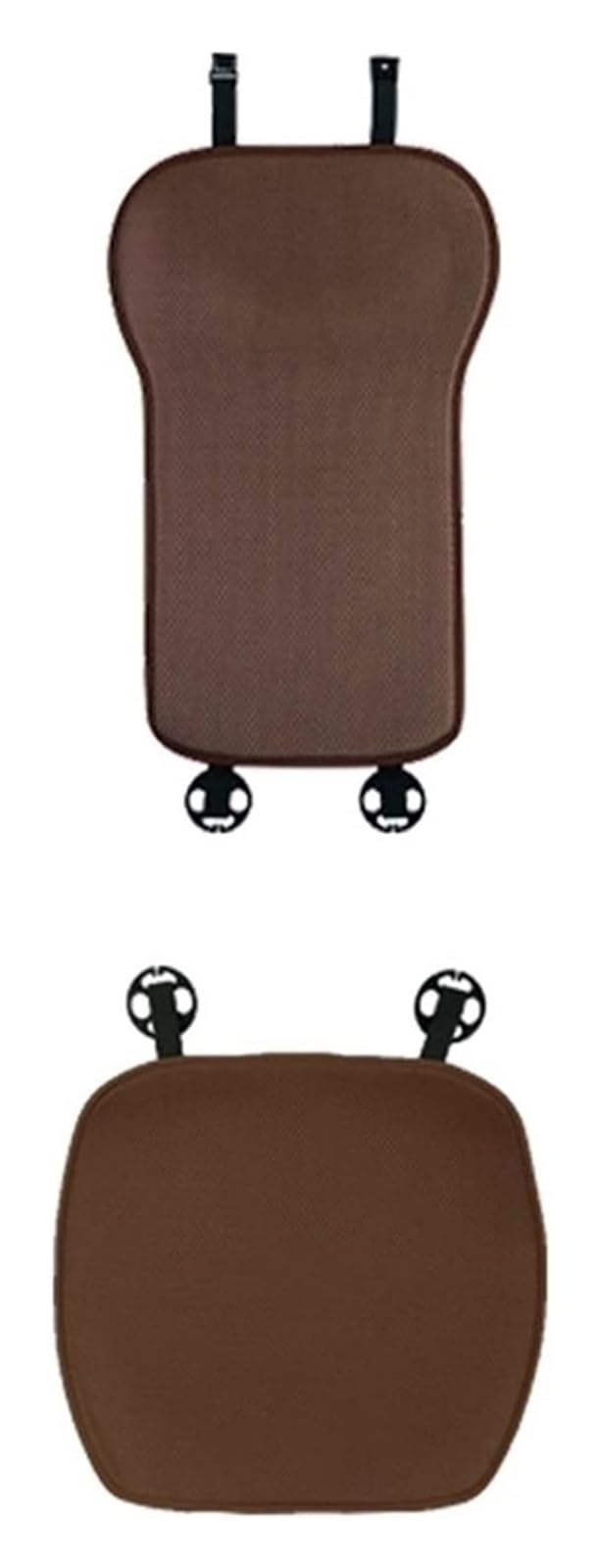 WEINUANXIN Auto Schonbezüge Für T&oyota Für Avalon Für Prado Für Etios Für Hilux Für Yaris Für Raize Für Voxy Auto Sitzkissen Set Protector Mat Pad(Single seat Brown) von WEINUANXIN