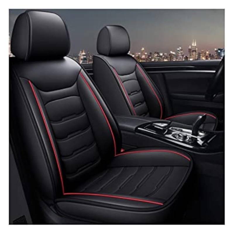 WEINUANXIN Auto Schonbezüge Für VW Für P&assat B5 Für Polo Für G&olf Für T&iguan Für J&etta Für T&Ouran Custom Leder Full Set Vorne Hinten Autositzbezug Kissen(2,Standard) von WEINUANXIN