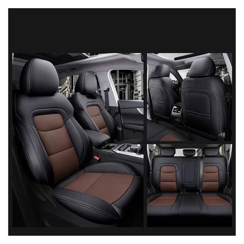 WEINUANXIN Auto Schonbezüge Für Volvo XC60 XC90 S60 S90 7 Sitze Maßgeschneiderter Leder-Autositzbezug Komplettes Set Vorne Und Hinten(4) von WEINUANXIN