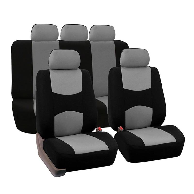 WEINUANXIN Auto Schonbezüge Modische Autositzbezüge, universeller Autositzbezug, Autositzschutzbezüge für Damen.(Grey,Set of seat Covers) von WEINUANXIN