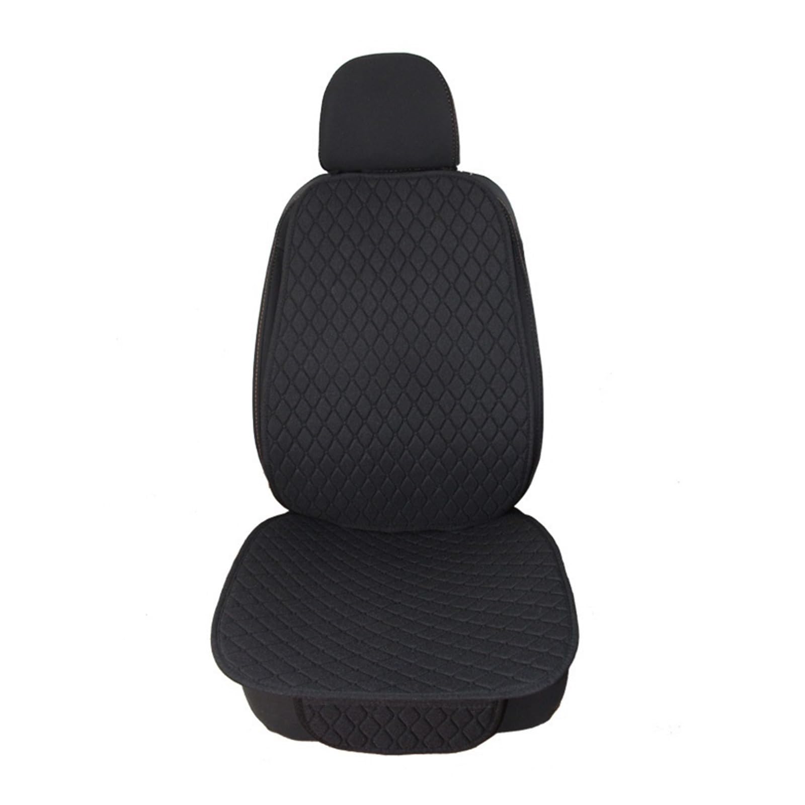 WEINUANXIN Auto Schonbezüge Universal Auto Sitzbezug Schutz Auto Flachs Hinten Rückenlehne Leinen Sitzkissen Pad Automotive Innen.(Schwarz,1xHigh Back Seat Covers) von WEINUANXIN