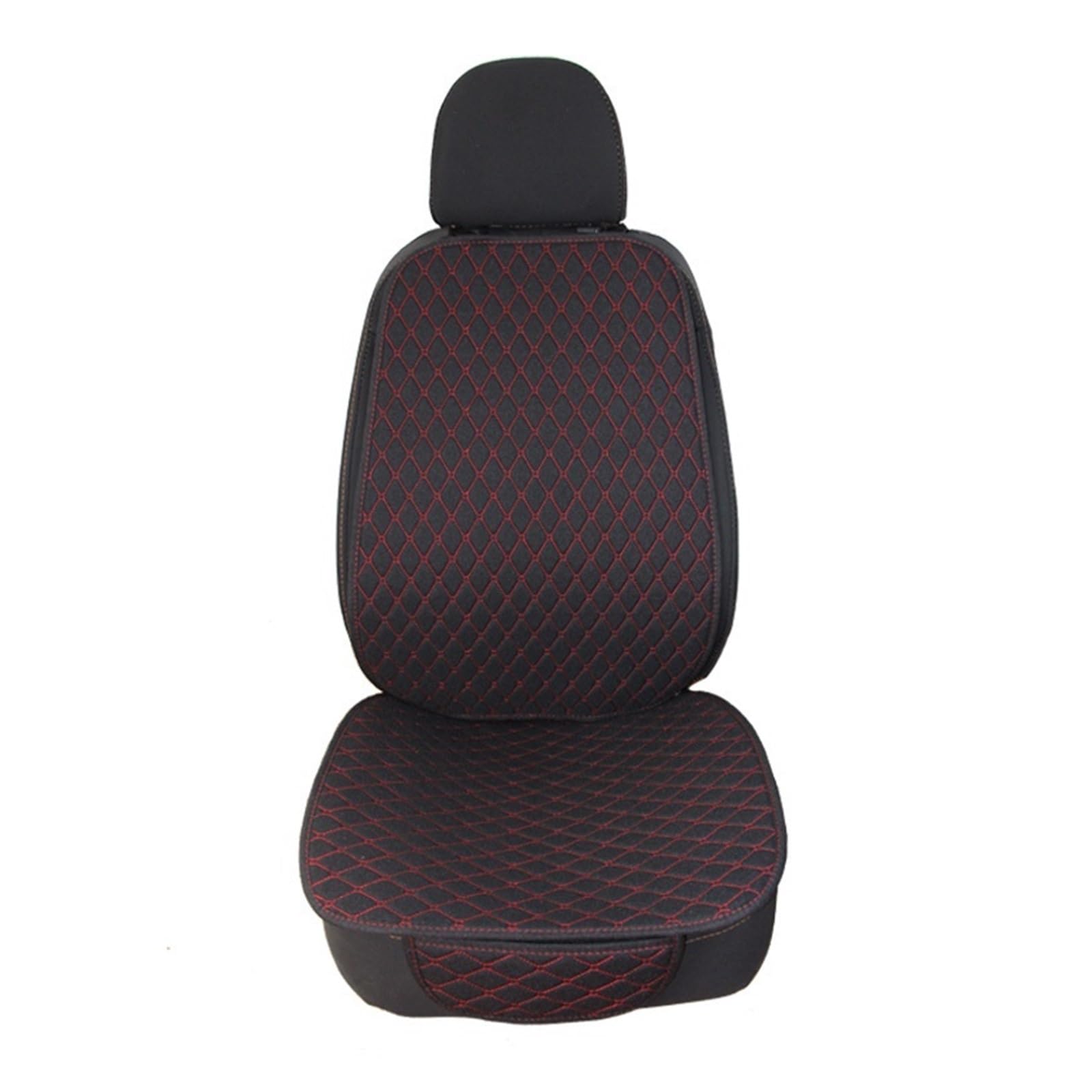 WEINUANXIN Auto Schonbezüge Universal Auto Sitzbezug Schutz Auto Flachs Hinten Rückenlehne Leinen Sitzkissen Pad Automotive Innen.(rot,1xHigh Back Seat Covers) von WEINUANXIN