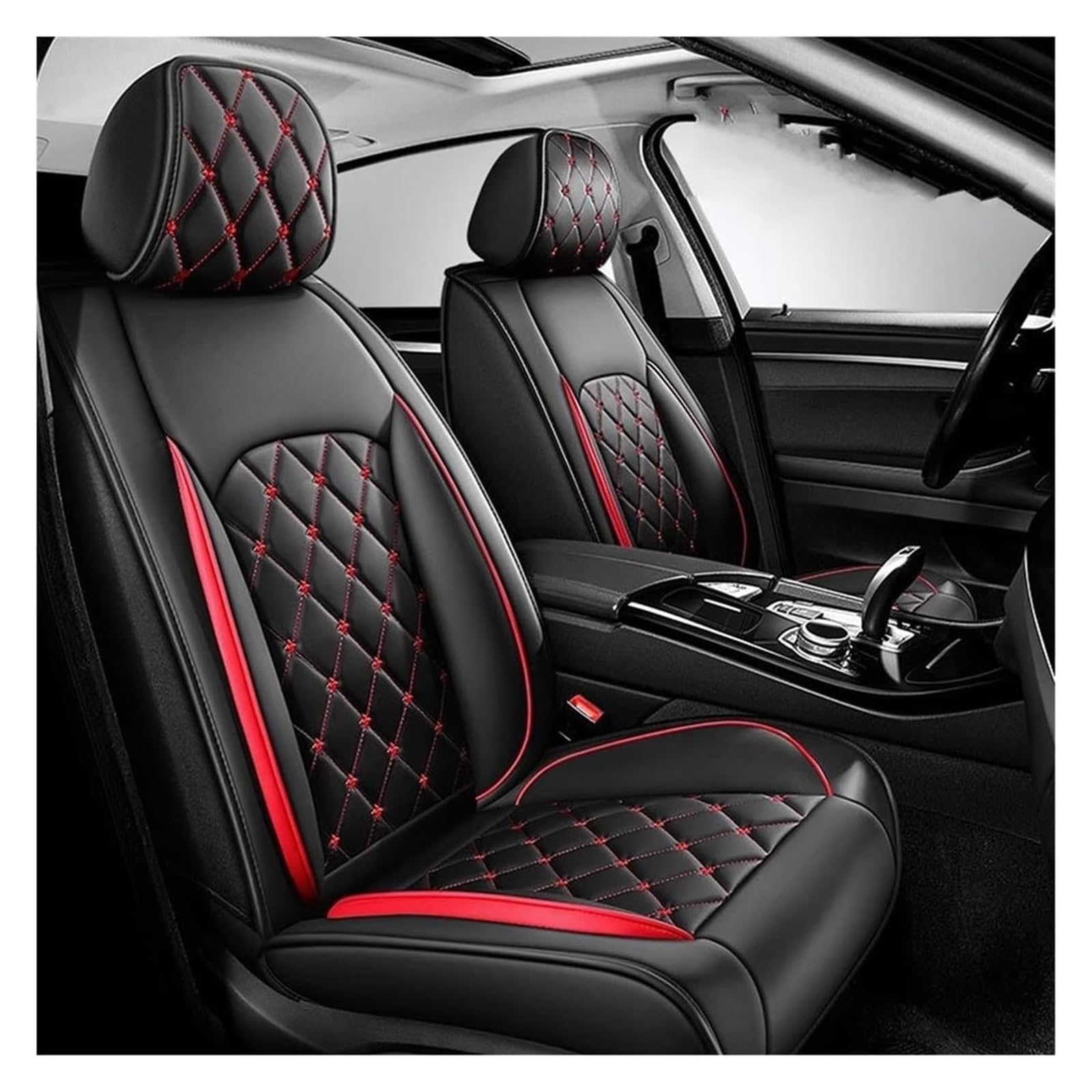 WEINUANXIN Auto Schonbezüge Universal Cars Auto Cushion Alle Autositzbezüge Für Die Meisten Modelle 2 Stück Autositzbezüge Vorne/hinten Für Vier Jahreszeiten(3,2PCS Front) von WEINUANXIN