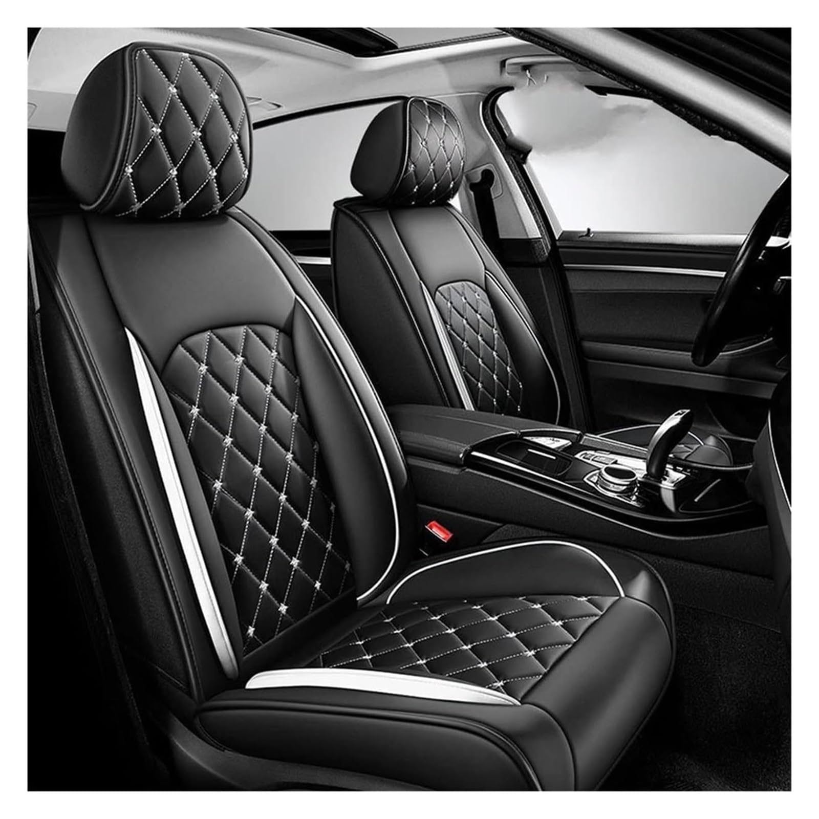 WEINUANXIN Auto Schonbezüge Universal Für Die Meisten Modelle 2 Stück Vorne/hinten Autositzbezüge Four Season Cars Auto Cushion All(1,2PCS Front) von WEINUANXIN