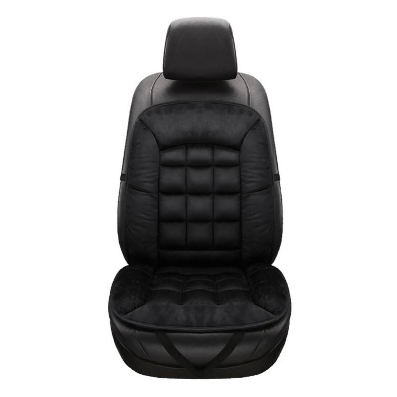 WEINUANXIN Auto Schonbezüge Universal Plüsch Auto Sitzbezug Warme Auto Vorne Hinten Rückenlehne Sitzkissen Pad Auto Winter Innen Schutz.(Schwarz) von WEINUANXIN