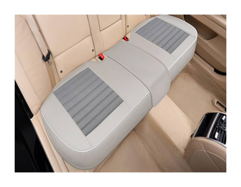 WEINUANXIN Auto Schonbezüge Universeller Flachs-Autositzbezug, atmungsaktiv, Autositzkissenschutz, vorne und hinten, Verstellbarer Autostuhl.(Grey,2xFront Seat Covers) von WEINUANXIN